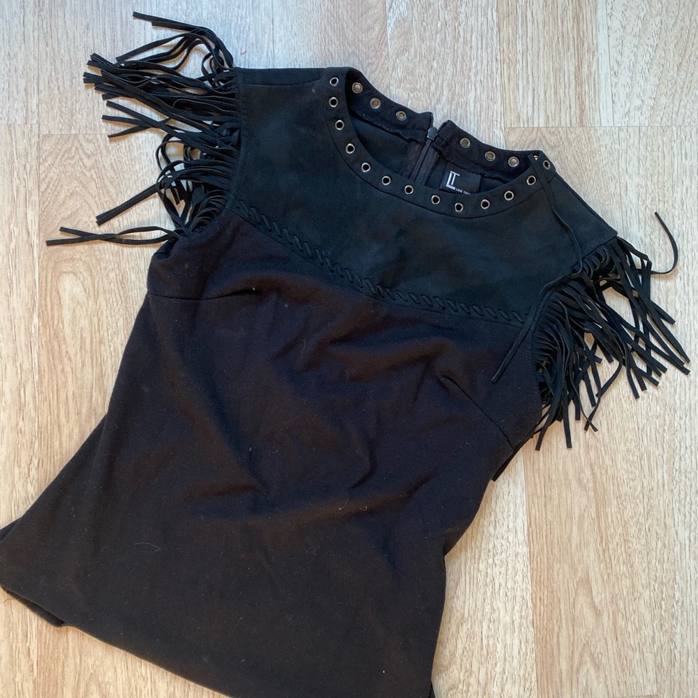 Tassel sleeve tank